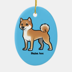 Ornamento De Cerâmica shiba inu