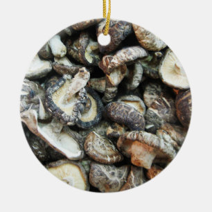 Ornamento De Cerâmica Shiitake Mushroom