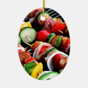 Ornamento De Cerâmica Shish Kebab