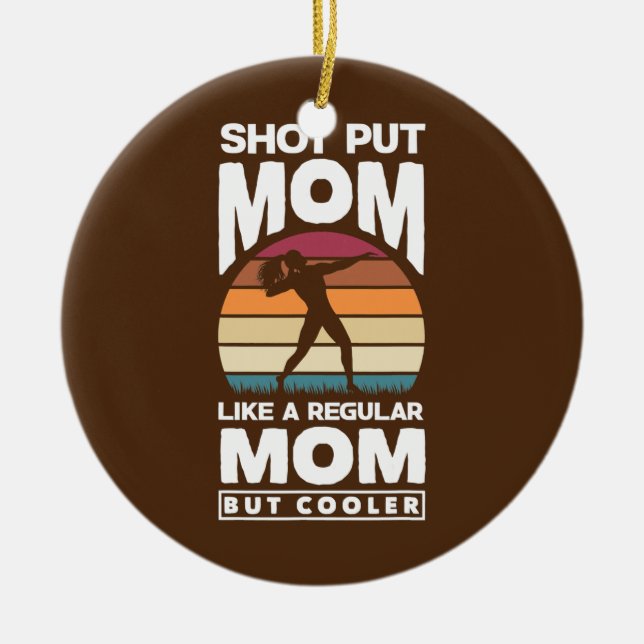 Ornamento De Cerâmica Shot Put Putter Track and Field Shot (Frente)