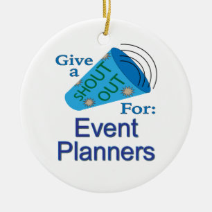 Ornamento De Cerâmica Shout for Event Planners