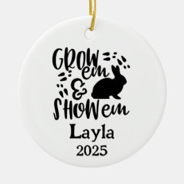 Ornamento De Cerâmica Show Rabbit 4H Ornament