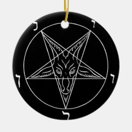 Ornamento De Cerâmica Sigil of Baphomet
