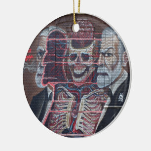 Ornamento De Cerâmica Sigmund Freud Street Art