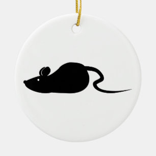 Ornamento De Cerâmica Silhouette do mouse