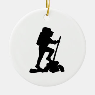 Ornamento De Cerâmica silhueta preta de caminhonete simples