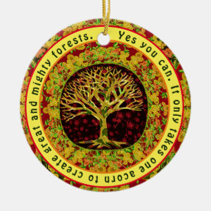Ornamento De Cerâmica Sim, Você Pode Receber Mensagem Positiva