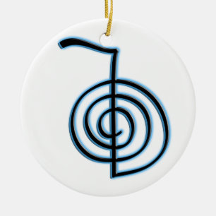 Ornamento De Cerâmica Símbolo de Cho Ku Rei Reiki