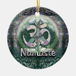 Ornamento De Cerâmica Símbolo de paz de Namaste