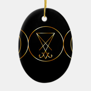 Ornamento De Cerâmica Símbolo de Wiccan, deusa tripla