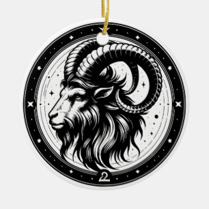 Ornamento De Cerâmica Símbolo e Traços para Sinais Horóscópicos