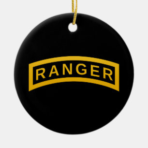 Ornamento De Cerâmica Símbolo Militar de RANGER do Exército - PERSONAL