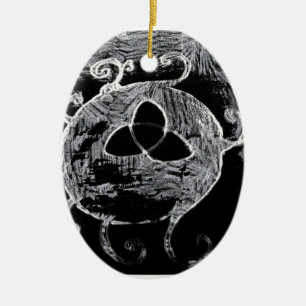 Ornamento De Cerâmica símbolo wiccan das bruxas