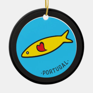 Ornamento De Cerâmica Símbolos de Portugal - Sardine Nr. 02