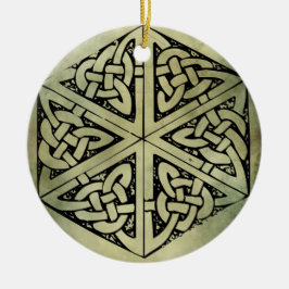 Ornamento De Cerâmica símbolos sagrados irlandeses celtas