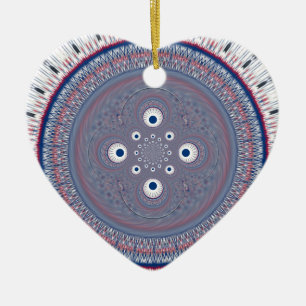 Ornamento De Cerâmica Simetria hipnótica: Arte Geométrica Abstrato