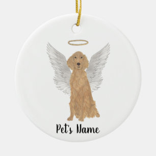 Ornamento De Cerâmica Simpatia Memorial Irish Setter