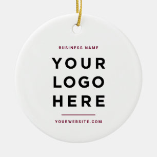 Ornamento De Cerâmica Simples Minimalista Logotipo Empresarial Persona