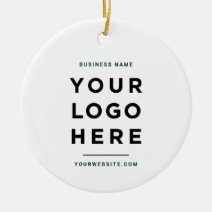 Ornamento De Cerâmica Simples Minimalista Logotipo Empresarial Persona