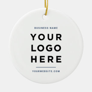 Ornamento De Cerâmica Simples Minimalista Logotipo Empresarial Persona