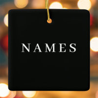 Simples Preto Personalizado Adicionar Seu Nome Ele