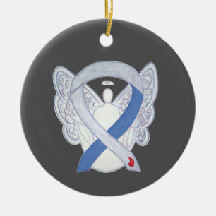 Ornamento De Cerâmica Sinais de anjo do IDDM para conscientização da d