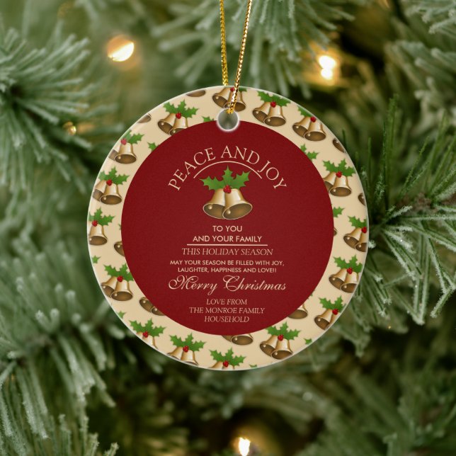 Ornamento De Cerâmica Sinais de Mistura Festiva, Foto de Natal (Árvore)