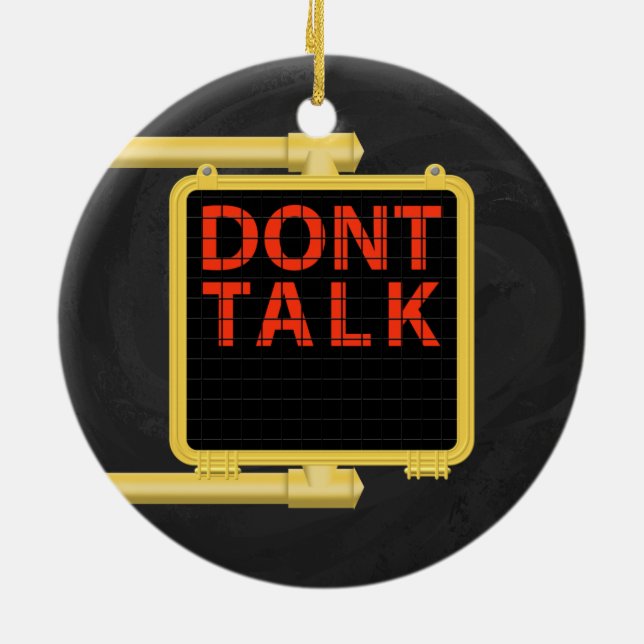 Ornamento De Cerâmica Sinal Crosswalk de Nova Iorque (Traseira)