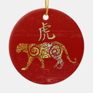 Ornamento De Cerâmica Sinal de constelação do Horoscópio Zodiac Chinês T
