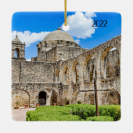 Ornamento De Cerâmica Sinal de Fé, Missão San José 3