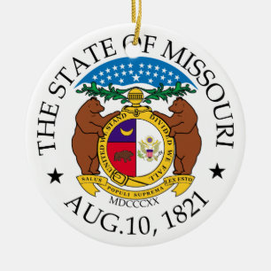 Ornamento De Cerâmica Sinal de Missouri