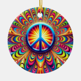 Ornamento De Cerâmica Sinal de Paz