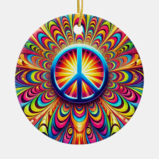 Ornamento De Cerâmica Sinal de Paz
