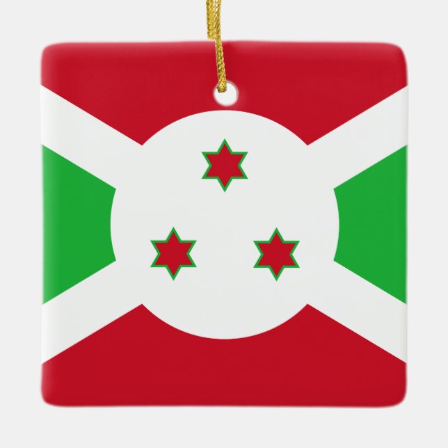 Ornamento De Cerâmica Sinalizador Burundi (Frente)