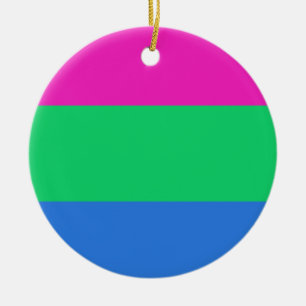 Ornamento De Cerâmica Sinalizador do Orgulho Polisexual