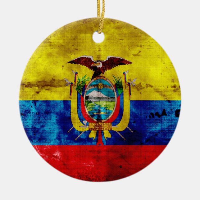 Ornamento De Cerâmica Sinalizador equatoriano (Frente)