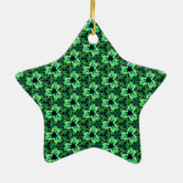 Ornamento De Cerâmica Sinfonia em verde