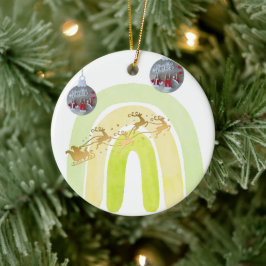 Ornamento De Cerâmica Sino de Natal Macio Simples Divertido Fofo