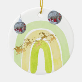 Ornamento De Cerâmica Sino de Natal Macio Simples Divertido Fofo