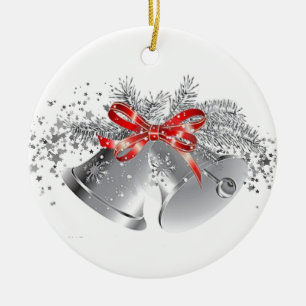 Ornamento De Cerâmica Sinos de Natal