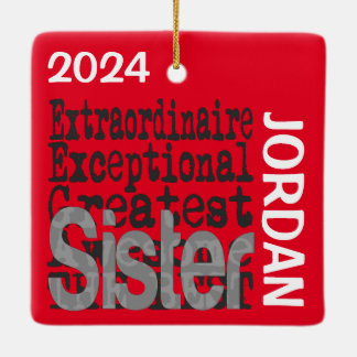 Ornamento De Cerâmica Sister Extraordinaire CUSTOM
