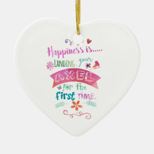 Ornamento De Cerâmica Skate feito sob encomenda da felicidade dos