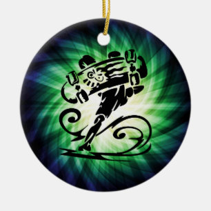 Ornamento De Cerâmica Skater legal; Skateboarder
