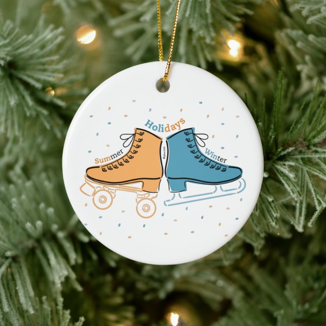 Ornamento De Cerâmica Skates da minha vida (Árvore)