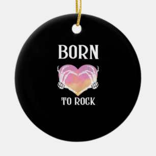 Ornamento De Cerâmica Skeleton Mãos Gráfico Cardíaco Para Clássico