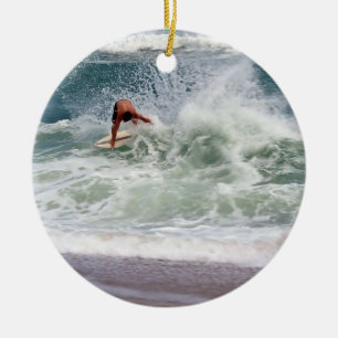 Ornamento De Cerâmica Skimboard por Shirley Taylor