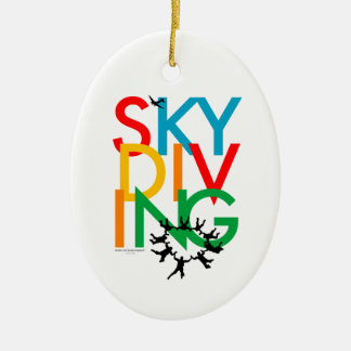 Ornamento De Cerâmica Skydiving