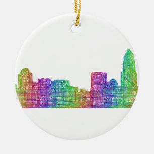 Ornamento De Cerâmica Skyline de Charlotte