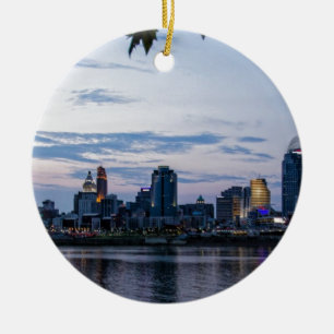 Ornamento De Cerâmica Skyline de Cincinnati