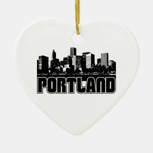 Ornamento De Cerâmica Skyline de Portland